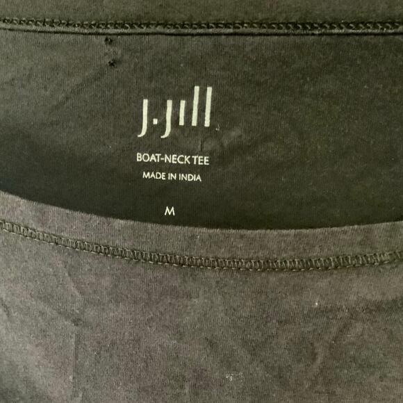 J Jill Brown Top Womens M Long Sleeve Minimalist Stretch Performance Pullover - Picture 4 of 5